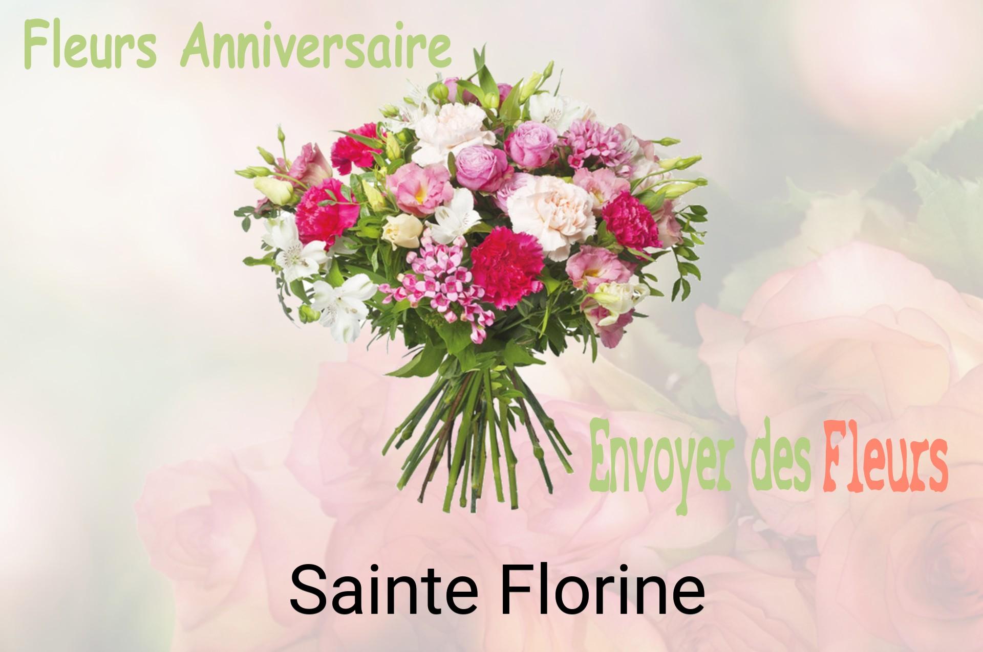 Bouquet de fleurs d’anniversaire livré à Sainte-Florine